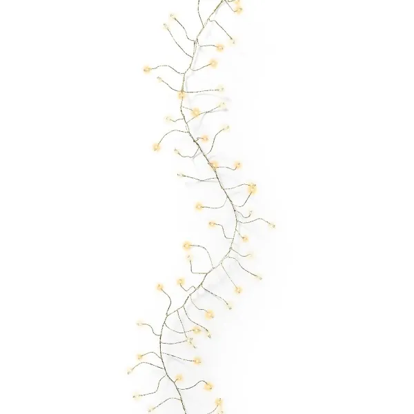 Lumineo LED Tür-Lichterkette Compact twinkle Micro wire gold 5,5 Meter 440 Lichter - warmweiß / klassisch warm