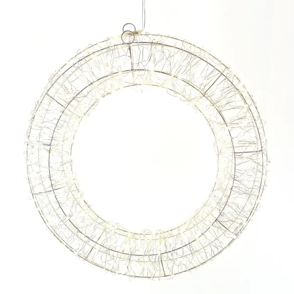 Lumineo Micro LED-Rahmenbeleuchtung Metall/Silber warmweiß Outdoor, L:7 - W:28 - H: 28 cm