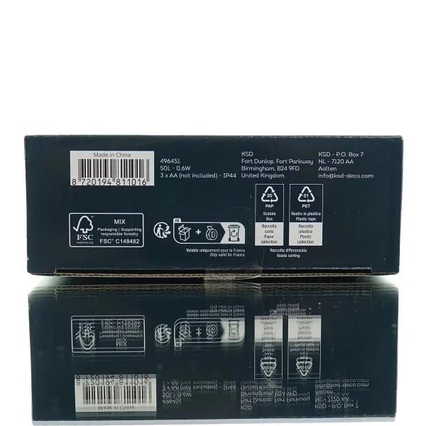 Lumineo Batterie Micro-LED Lichterkette silber 2,5 Meter 50 Lichter - warmweiß