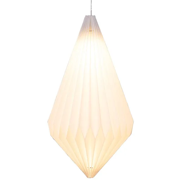 Lumineo Ornament-Hängelampe Weiß Outdoor Ø 25 cm Höhe 42 cm 6 LED - warmweiß Lumineo Ornament-Hängelampe Weiß Outdoor Ø 25 cm Höhe 42 cm 6 LED - warmweiß