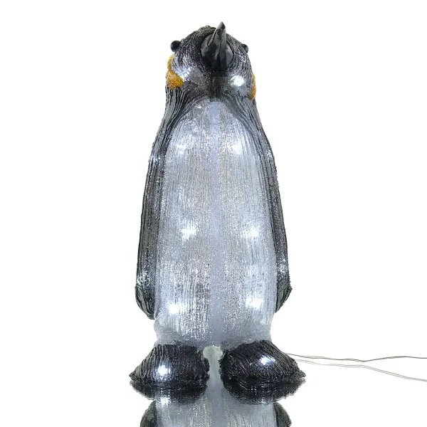 Lumineo Pinguin aus Acryl outdoorgeeignet 24 LED Höhe 33 cm - kaltweiß