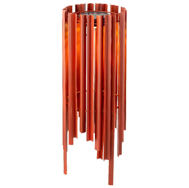 Lumineo Solar Laterne steinrot - Ø 18 cm Höhe 47 cm -  Eisen