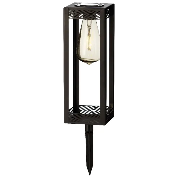 Lumineo Solar-Laternen Schwarz 4er Set - Metall