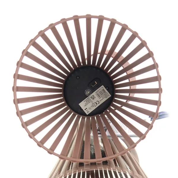 Lumineo Solar LED Lampe Braun Ø 14,5 cm Höhe 18,5 cm - Kunststoff