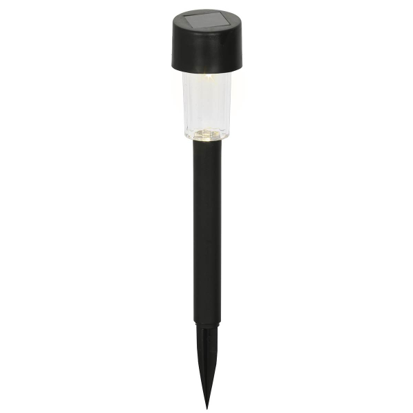 Lumineo Solar Wegbeleuchtung schwarz Ø 4,5 cm  H: 20,5 cm warmweiß