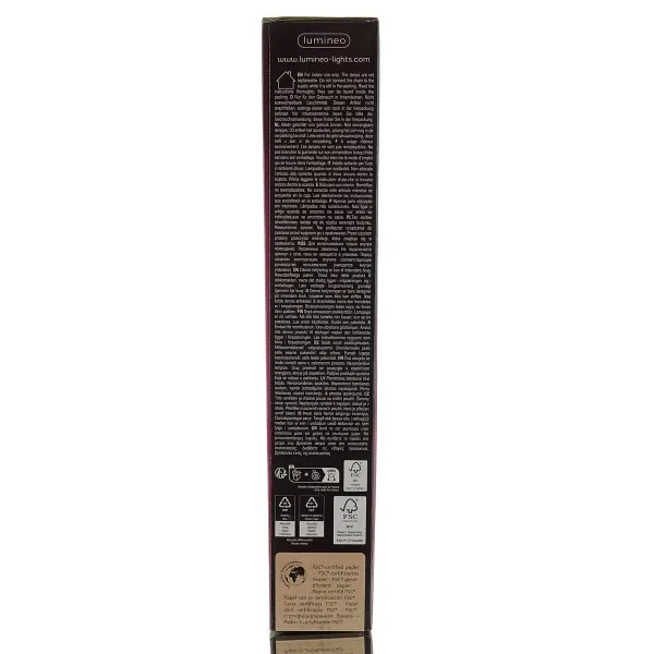 Lumineo Stern Weiß Ø 60 cm 6 LED aus Papier - warmweiß