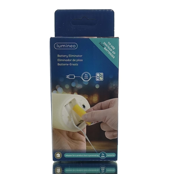 Lumineo Zubehör 3 Volt Batterie Adapter AA - ersetzt 2 AA Batterien