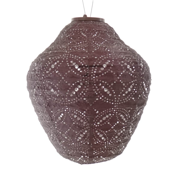 LUMIZ Lampe Mandela Krug Ø 30 cm Pflaumenfarben