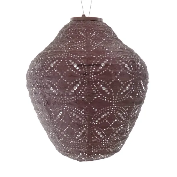 LUMIZ Lampe Mandela Krug Ø 30 cm Pflaumenfarben
