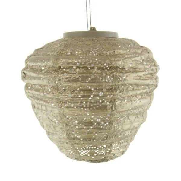 LUMIZ Lampion Solarlampe Ballon 20 Mandela Gold goldfarben Ø 20 cm - Tyvek® LUMIZ Lampion Solarlampe Ballon 20 Mandela Gold goldfarben Ø 20 cm - Tyvek®