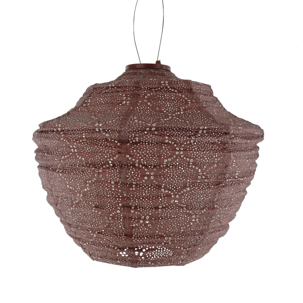 LUMIZ Lampion Solarlampe Crown 40 Bazaar Copper kupferfarben Ø 40 cm - Tyvek®