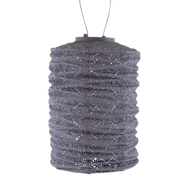 LUMIZ Lampion Solarlampe Cylinder 18 Mandela Mauve Purple lila Ø 18 cm - Tyvek®