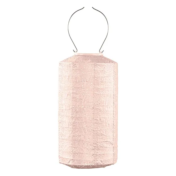 LUMIZ Lampion Solarlampe Cylinder 18 Paisley Soft BlushØ 18 cm - Tyvek®