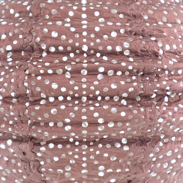 LUMIZ Lampion Solarlampe Round 20 Sashiko Copper kupferfarben Ø 20 cm - Tyvek®