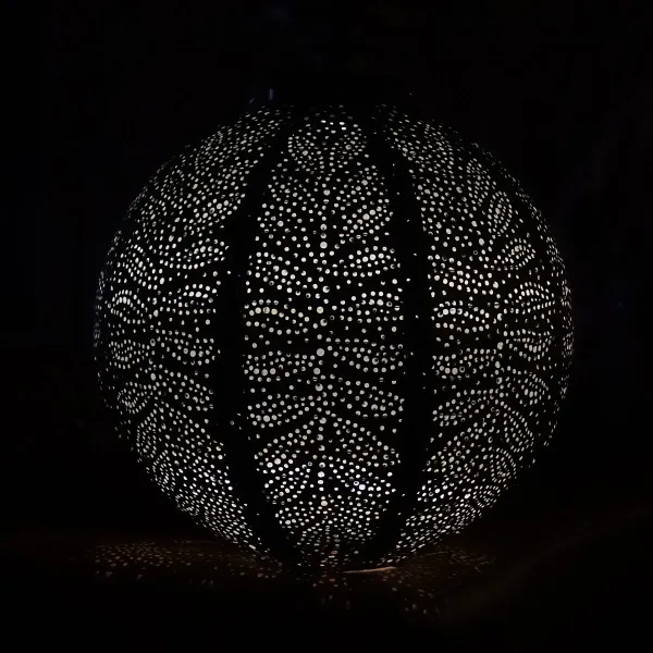 LUMIZ Lampion Solarlampe Round 30 Folia Sage Green salbeigrün Ø 30 cm - Tyvek®