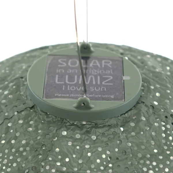 LUMIZ Lampion Solarlampe Round 30 Folia Sage Green salbeigrün Ø 30 cm - Tyvek®