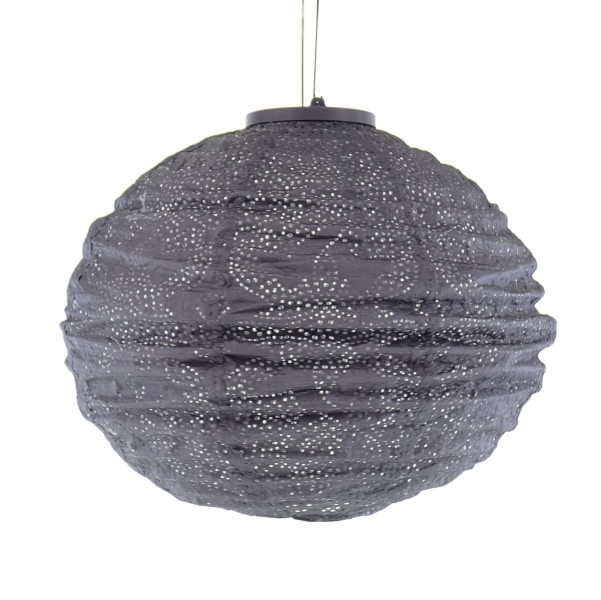 LUMIZ Lampion Solarlampe Round 30 Marrakesh Mauve Purple lila Ø 30 cm - Tyvek®