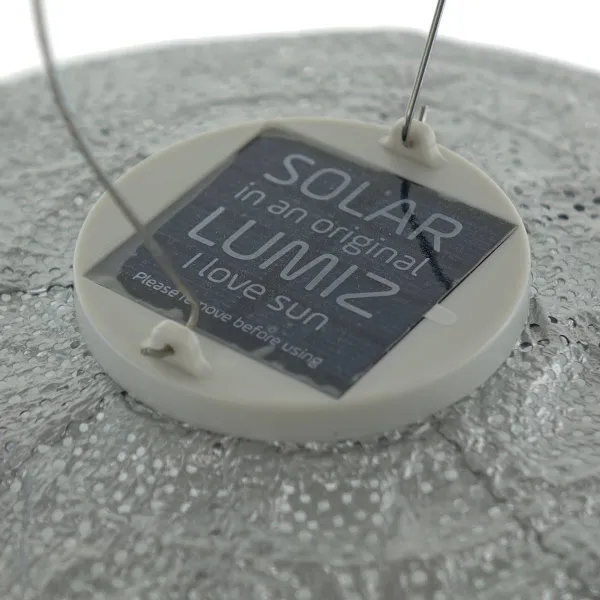 LUMIZ Lampion Solarlampe Round 40 Tigres Silver silberfarben Ø 40 cm - Tyvek®