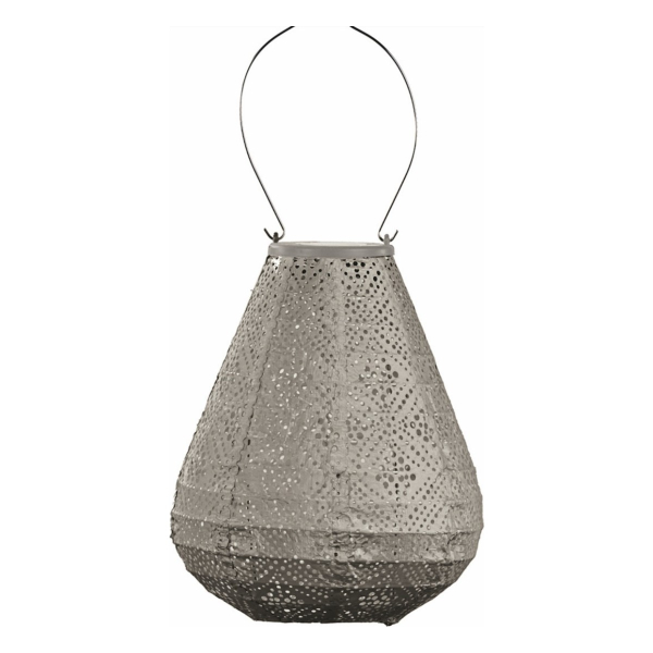 LUMIZ Lampion Solarlampe Tulip 20 Topaze Taupe Ø 20 cm - Tyvek®