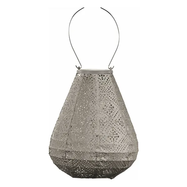 LUMIZ Lampion Solarlampe Tulip 20 Topaze Taupe Ø 20 cm - Tyvek®