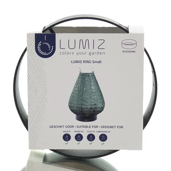 LUMIZ Zubehör Lampion Ring S Small Black schwarz Ø 12 cm - Metall LUMIZ Zubehör Lampion Ring S Small Black schwarz Ø 12 cm - Metall