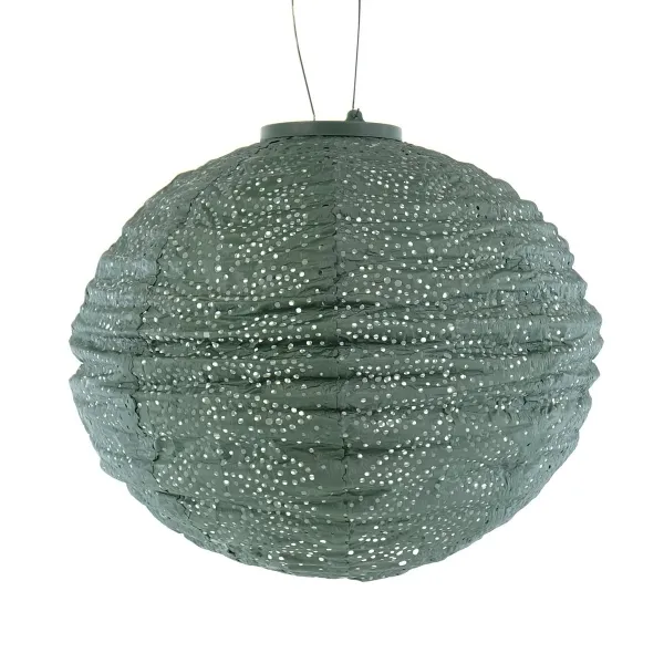 LUMIZ Lampion Solarlampe Round 30 Folia Sage Green salbeigrün Ø 30 cm - Tyvek® LUMIZ Lampion Solarlampe Round 30 Folia Sage Green salbeigrün Ø 30 cm - Tyvek®