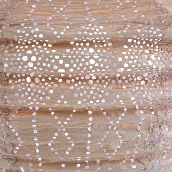 LUMIZ Lampion Solarlampe Crown 40 Funale Apricot aprikot Ø 40 cm - Tyvek®