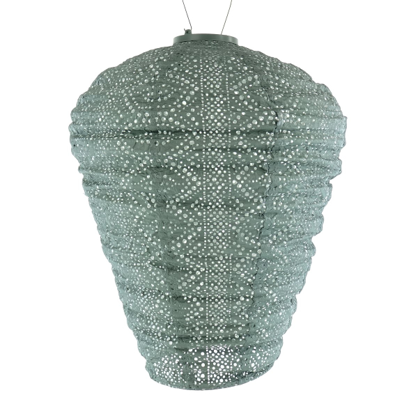 LUMIZ Lampion Solarlampe Ballon XL Lace Sage Green salbeigrün Ø 34 cm - Tyvek®