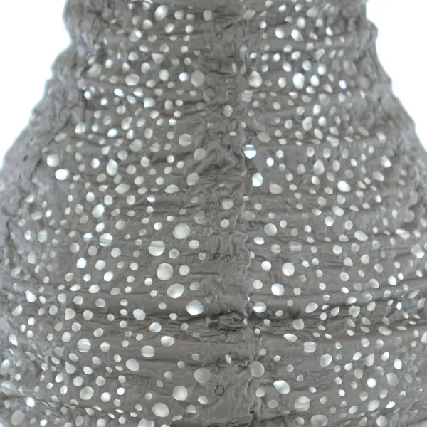 LUMIZ Lampion Solarlampe Bulb 16 Lace Taupe hellgrau Ø 16 cm - Tyvek®