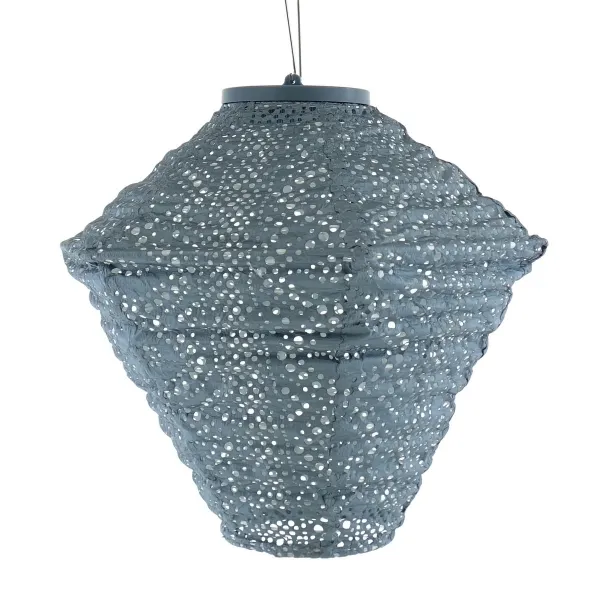 LUMIZ Lampion Solarlampe Diamant 28 Lace Grey Blue graublau Ø 28 cm - Tyvek® LUMIZ Lampion Solarlampe Diamant 28 Lace Grey Blue graublau Ø 28 cm - Tyvek®