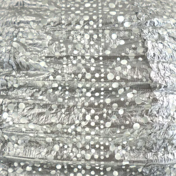 LUMIZ Lampion Solarlampe Round 30 Lace Silver silberfarben Ø 30 cm - Tyvek®