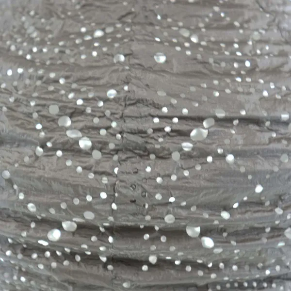 LUMIZ Lampion Solarlampe Jar 30 Mandela Taupe hellgrau Ø 30 cm - Tyvek®