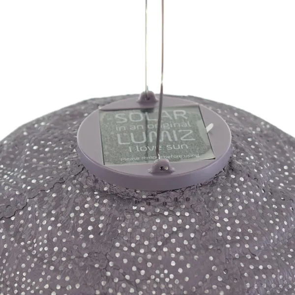 LUMIZ Lampion Solarlampe Round 30 Marrakesh Mauve Purple lila Ø 30 cm - Tyvek®