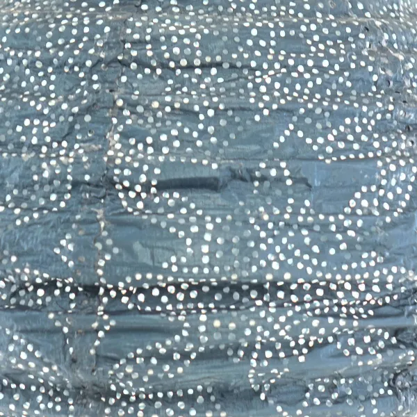 LUMIZ Lampion Solarlampe Round 30 Marrakesh Petrol blaugrau Ø 30 cm - Tyvek®