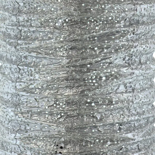 LUMIZ Lampion Solarlampe Cylinder 18 Occult Silver silberfarben Ø 18 cm - Tyvek®