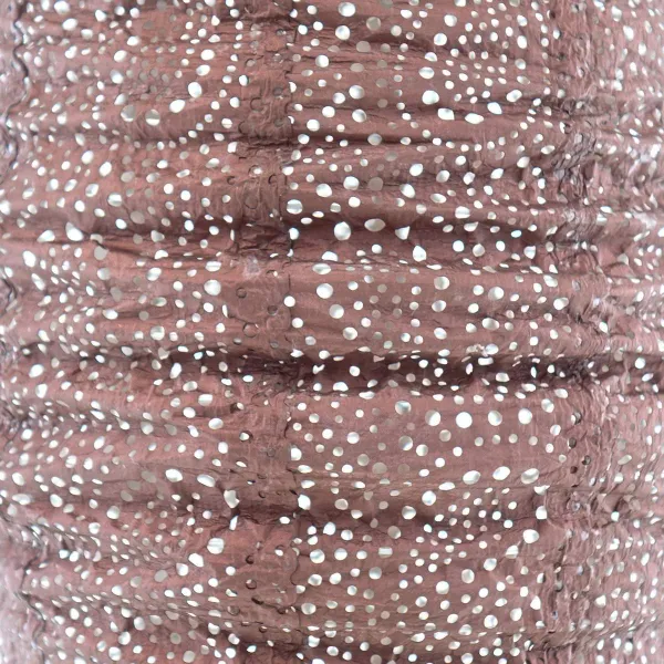 LUMIZ Lampion Solarlampe Long Oval 20 Paisley Copper kupferfarben Ø 20 cm - Tyvek®