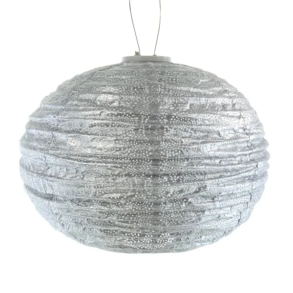 LUMIZ Lampion Solarlampe Round 40 Tigres Silver silberfarben Ø 40 cm - Tyvek® LUMIZ Lampion Solarlampe Round 40 Tigres Silver silberfarben Ø 40 cm - Tyvek®