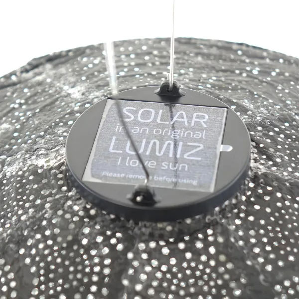 LUMIZ Lampion Solarlampe Cylinder 28 Tigres Black schwarz Ø 28 cm - Tyvek®