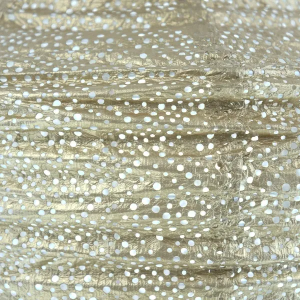 LUMIZ Lampion Solarlampe Crown 40 Topaze Gold goldfarben Ø 40 cm - Tyvek®