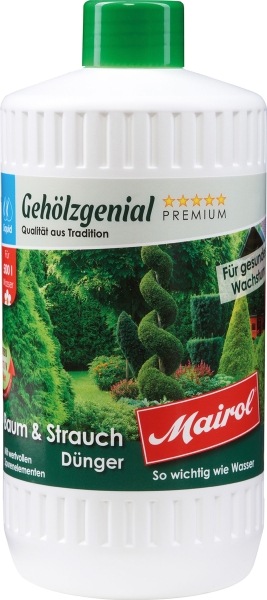 Mairol® Gehölzgenial Baum & Strauch Flüssigdünger Liquid für 500 Liter - 1 Liter 