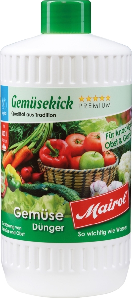 Mairol® Gemüsekick Flüssigdünger Liquid für 500 Liter - 1 Liter