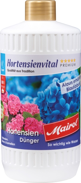 Mairol® Hortensienvital Flüssigdünger Liquid - 1 Liter für 500 Liter