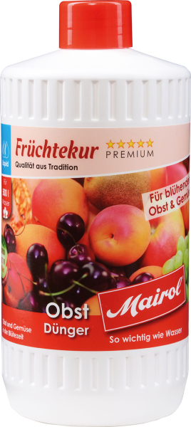 Mairol® Obst Früchtekur Flüssigdünger Liquid für 500 Liter - 1 Liter