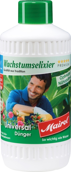 Mairol® Wachstumselixier Universal Flüssigdünger Liquid für 250 Liter - 0,5 Liter