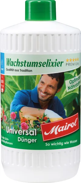 Mairol® Wachstumselixier Universal Flüssigdünger Liquid für 500 Liter - 1 Liter Mairol® Wachstumselixier Universal Flüssigdünger Liquid für 500 Liter - 1 Liter