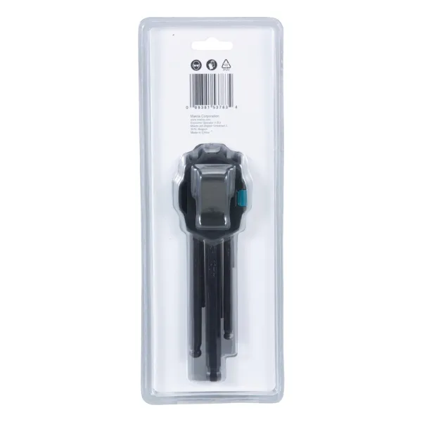 Makita® Innensechskantschlüssel-Set 9-teilig 1,5 - 10 mm mit Kugelkopf und Gürtelhalter - B-65894