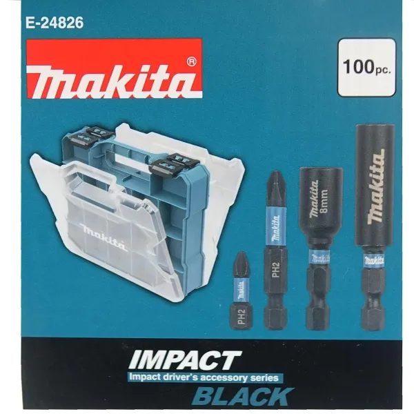 Makita® Schraubenbit C- & E-Form Impact Black schwarz Sortiment 100 tlg - E-24826
