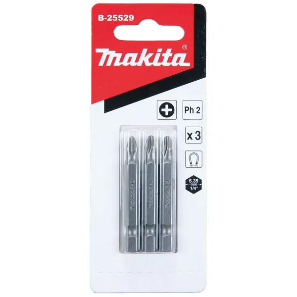 Makita® Zubehör Bits PH2 - 50 mm B-25220 - 3er Pack