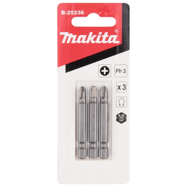 Makita® Zubehör Bits PH3 - 50 mm B-25236 - 3er Pack