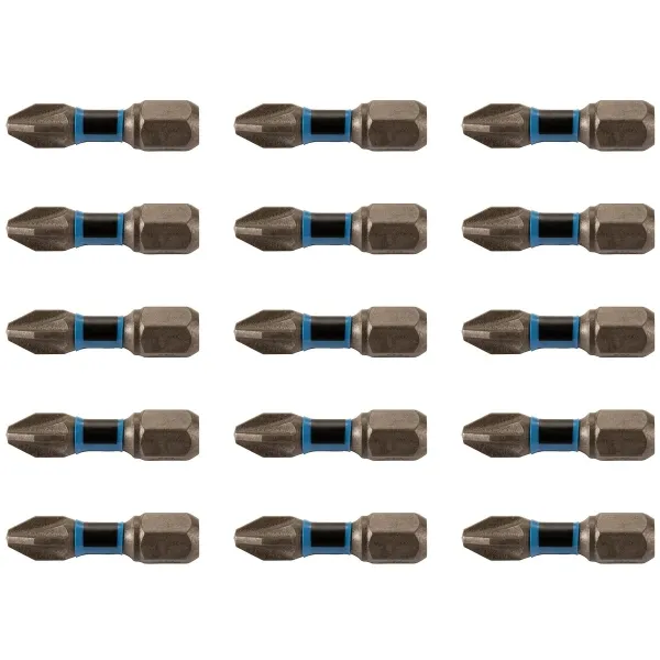 Makita® Zubehör Bits Torsion PZ2 - 25 mm E-03252 - 15er Pack Makita® Zubehör Bits Torsion PZ2 - 25 mm E-03252 - 15er Pack